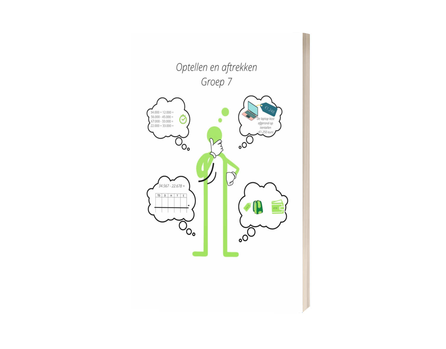 Werkboek Optellen & Aftrekken groep 7