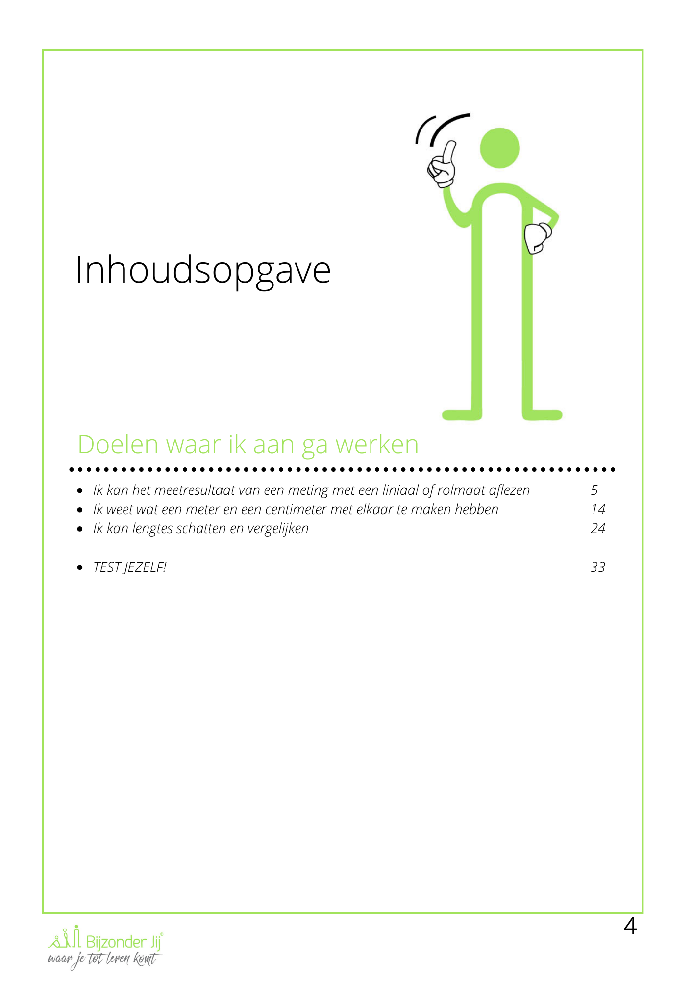 Werkboek Lengte, omtrek en oppervlakte - Groep 3/4 - Afbeelding 2