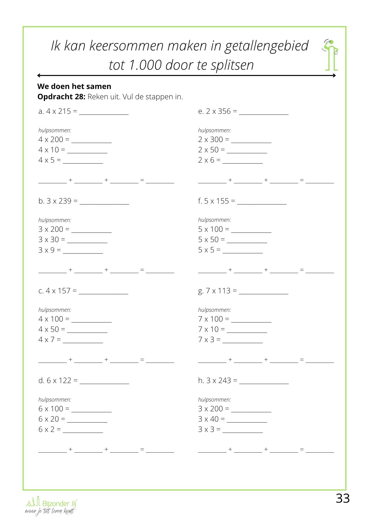 Werkboek Vermenigvuldigen en Delen - Groep 6 - Afbeelding 8