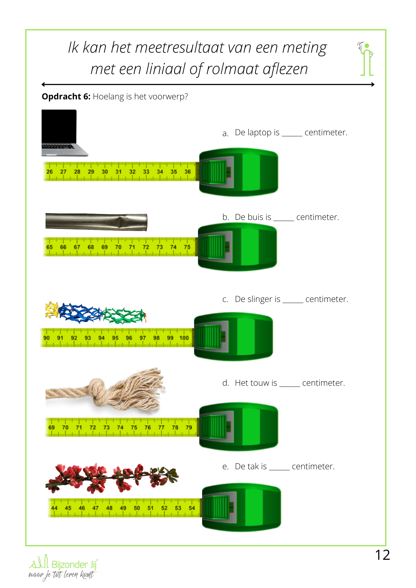 Werkboek Lengte, omtrek en oppervlakte - Groep 3/4 - Afbeelding 5