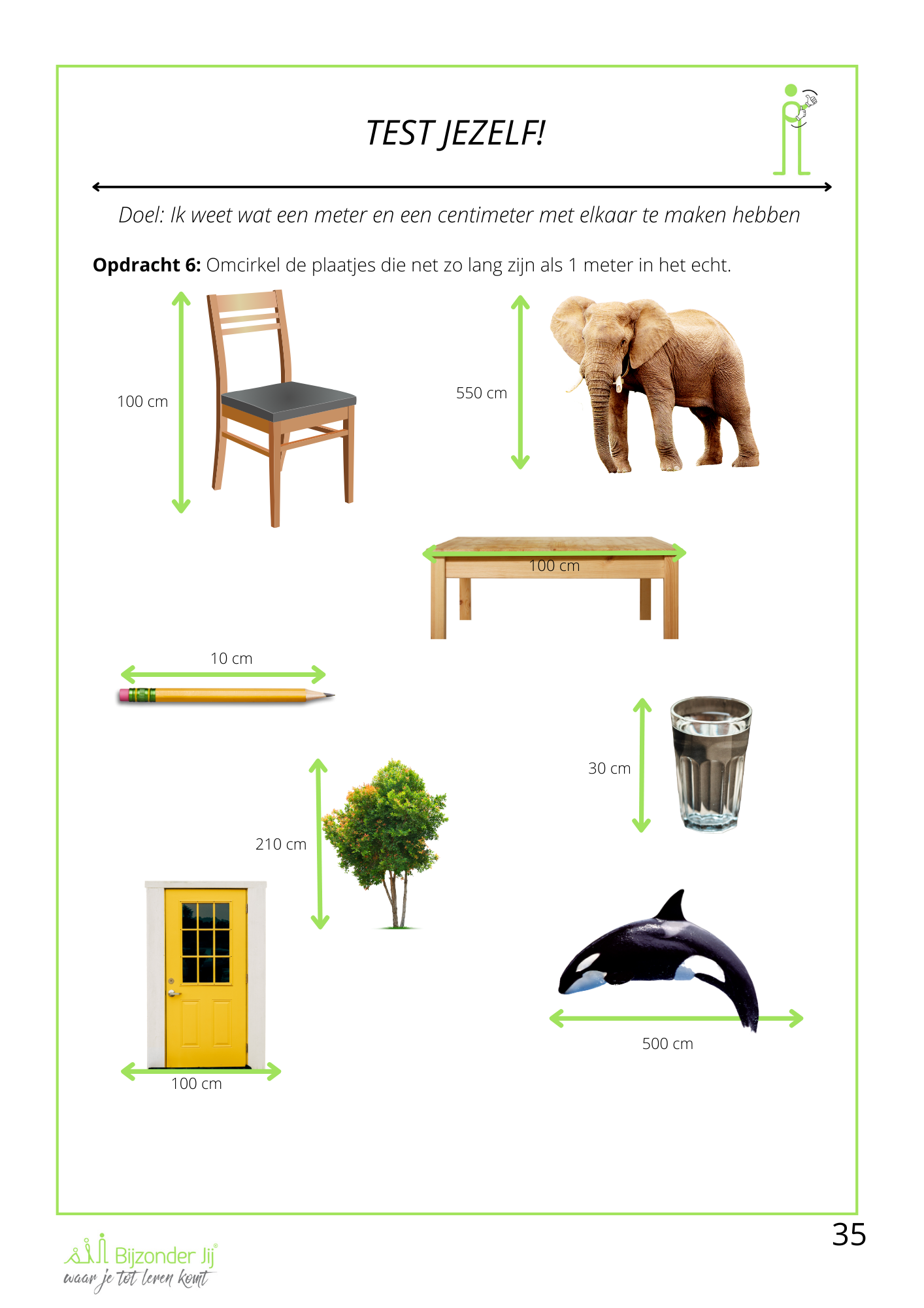 Werkboek Lengte, omtrek en oppervlakte - Groep 3/4 - Afbeelding 7